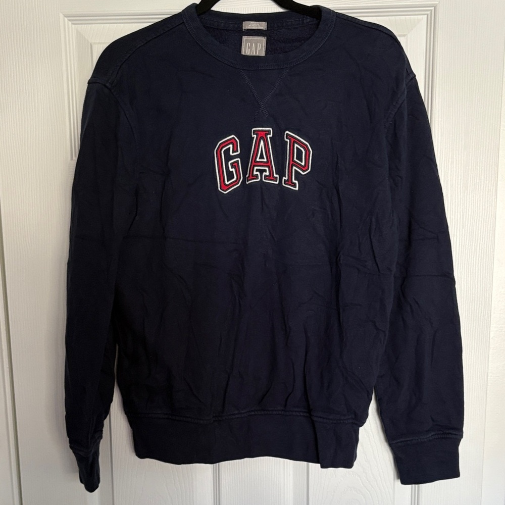 GAP Men's Dark Blue Crewneck Sweater